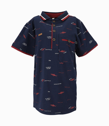 Polera niño con tiburones