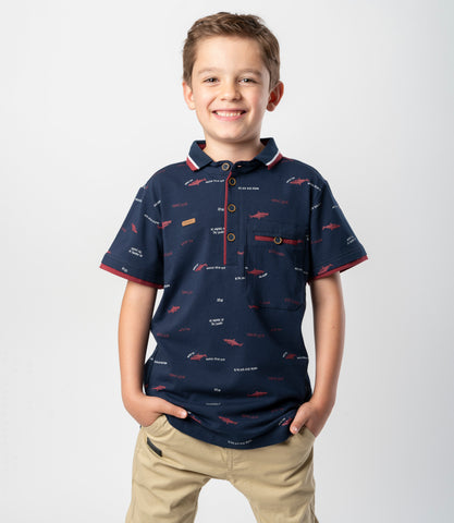 Polera niño con tiburones