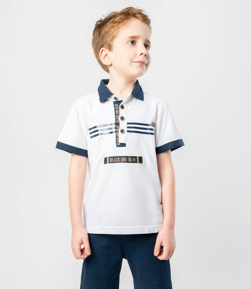 Polera niño de ocasión 2 años / Blanco