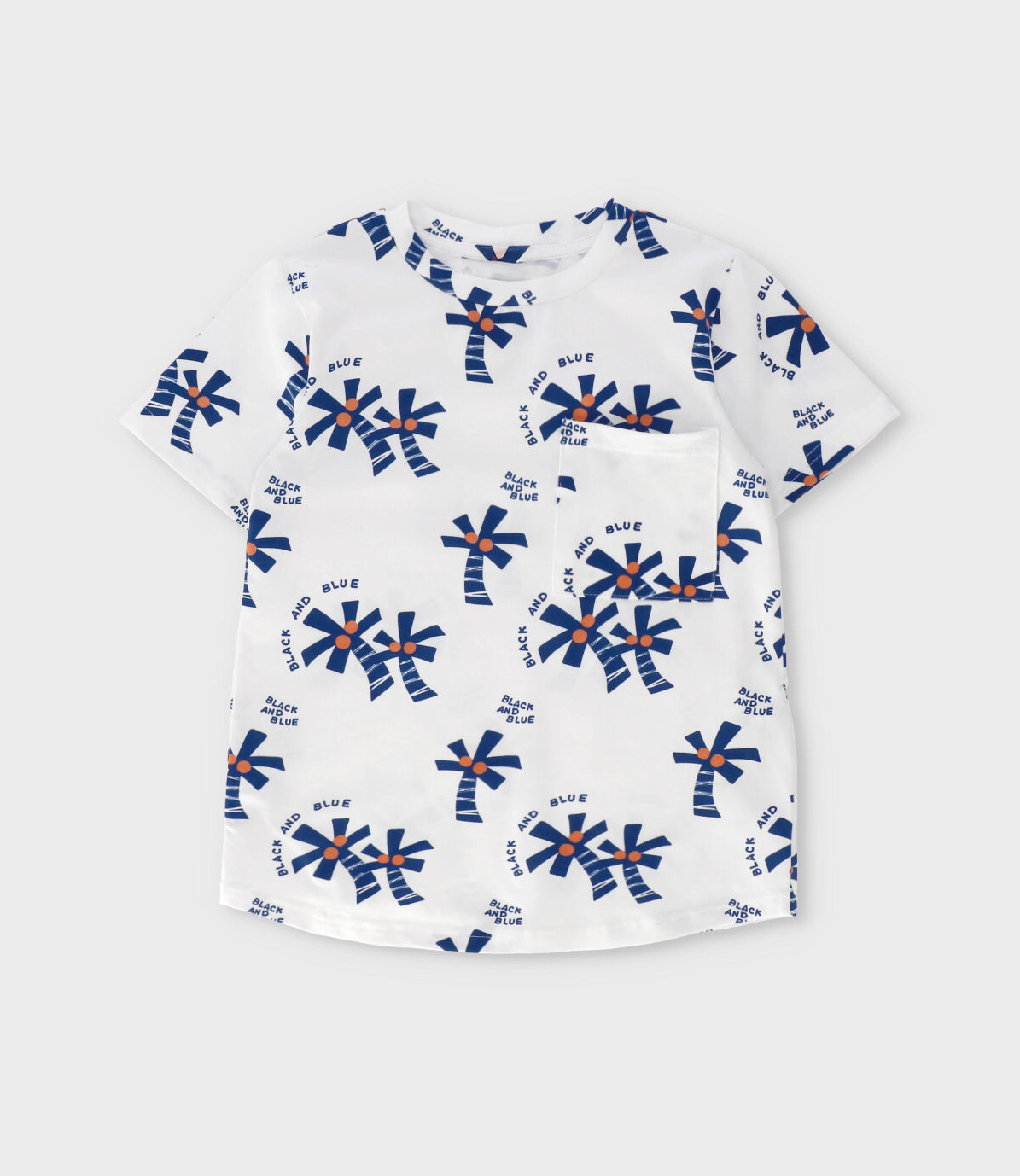 Polera niño con palmeras 2 años / Naranjo