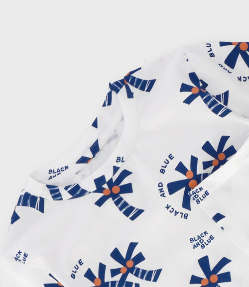 Polera niño con palmeras 2 años / Naranjo