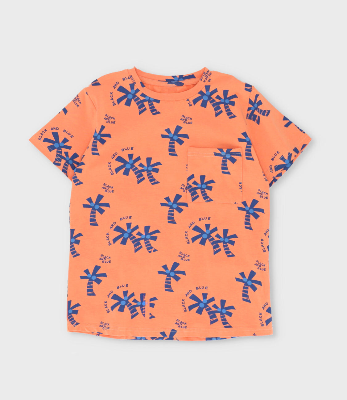 Polera niño con palmeras 2 años / Naranjo