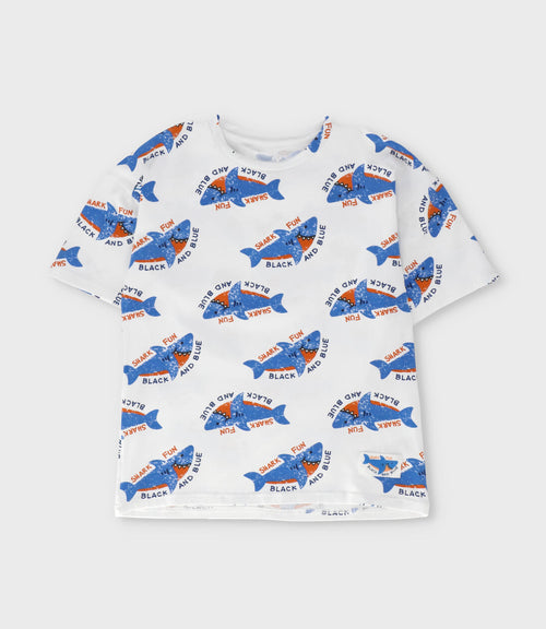 Polera niño con tiburones