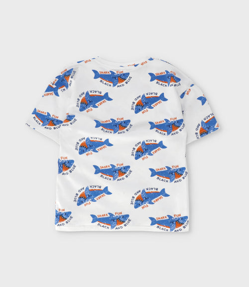Polera niño con tiburones