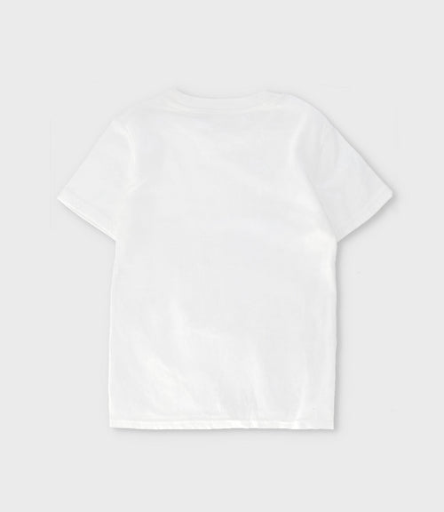 Polera niño con dinosaurio 2 años / Blanco