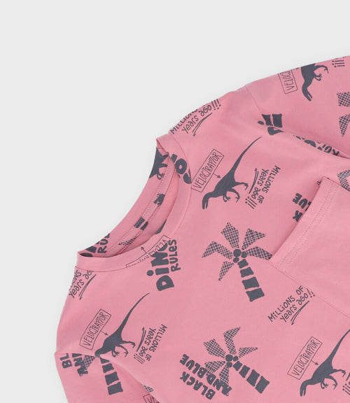 Polera niño dinos 2 años / Rosado