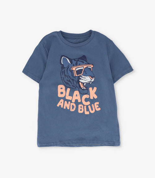 Polera niño con tigre 2 años / Azul