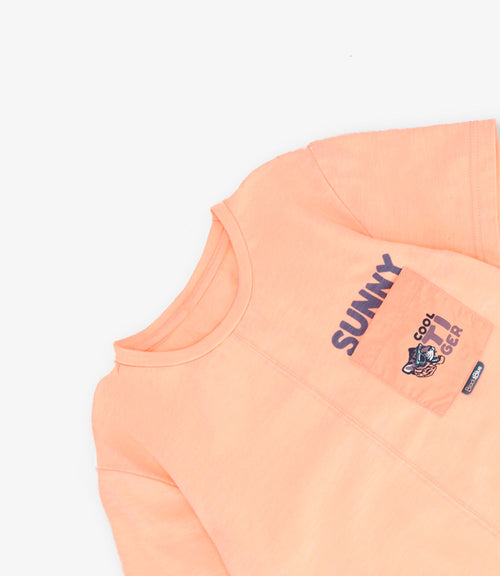 Polera niño cool tiger 2 años / Naranjo