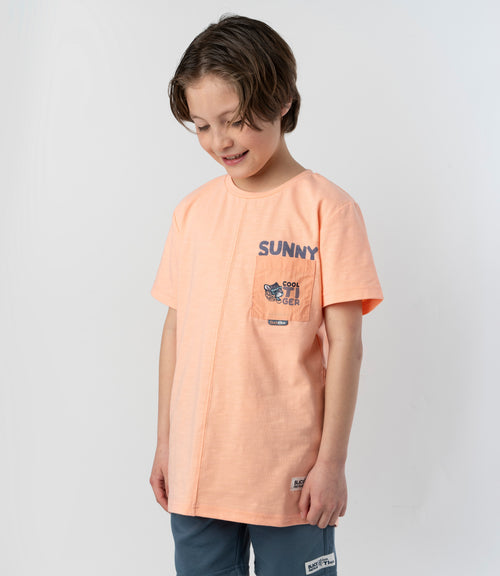 Polera niño cool tiger 2 años / Naranjo