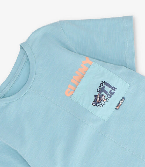 Polera niño cool tiger 2 años / Menta