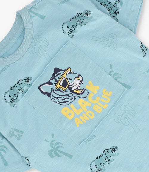 Polera niño con diseño 2 años / Menta