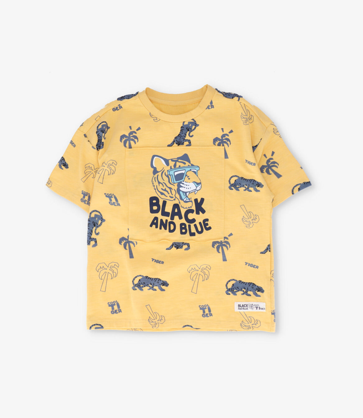 Polera niño con diseño 2 años / Mostaza