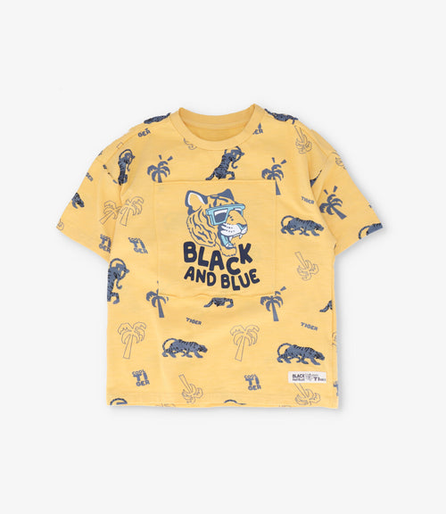 Polera niño con diseño 2 años / Mostaza