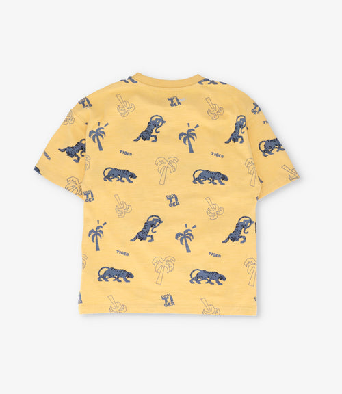 Polera niño con diseño 2 años / Mostaza