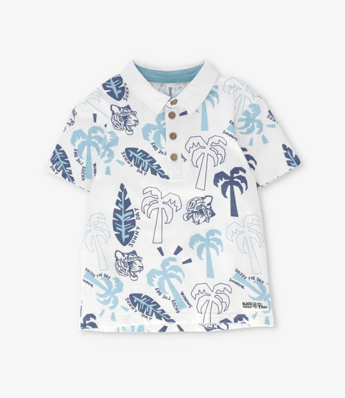 Polera niño con cuello 2 años / Crudo