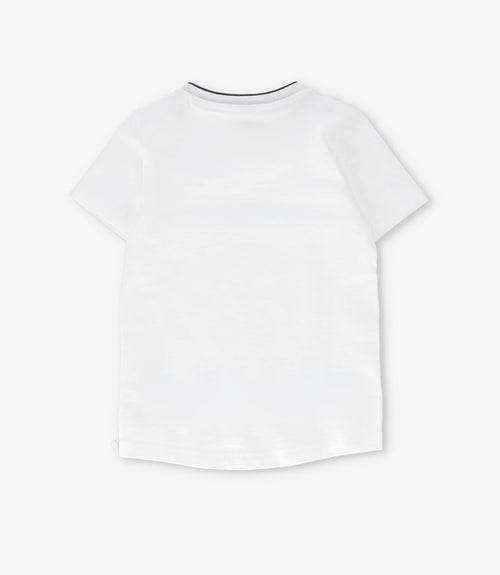 Polera niño con bolsillo 2 años / Blanco