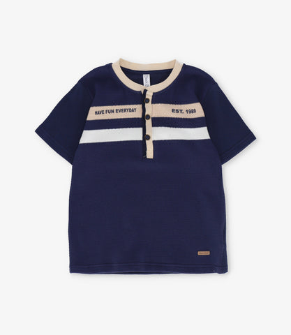 Polera niño con botones