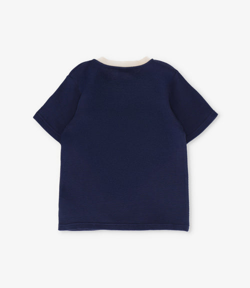 Polera niño con botones 2 años / Azul Marino