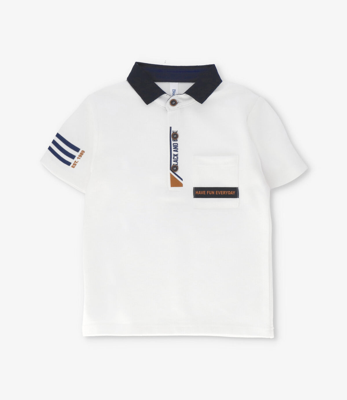 Polera niño piqué 2 años / Blanco