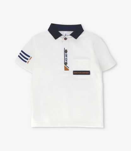 Polera niño piqué