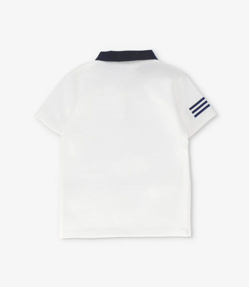 Polera niño piqué 2 años / Blanco