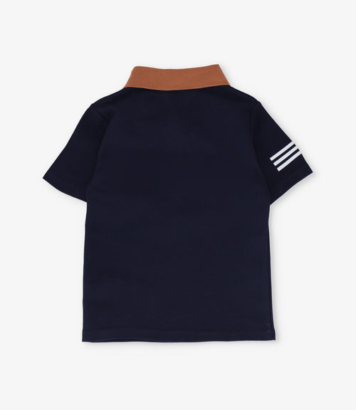 Polera niño piqué 2 años / Azul Marino