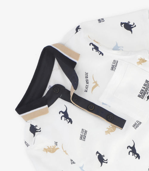 Polera niño con diseño 2 años / Blanco