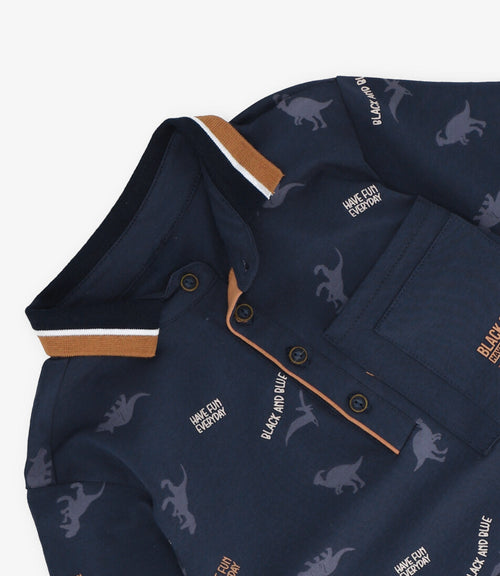 Polera niño con diseño 2 años / Azul Marino