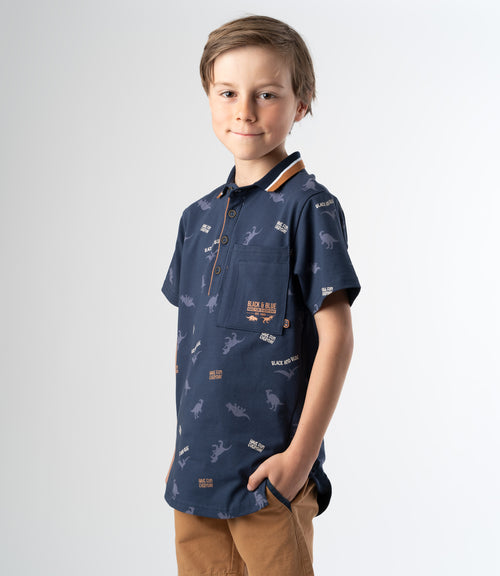 Polera niño con diseño 2 años / Azul Marino