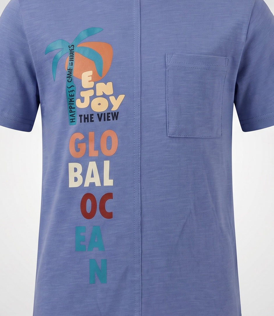 Polera niño enjoy 2 años / Azul