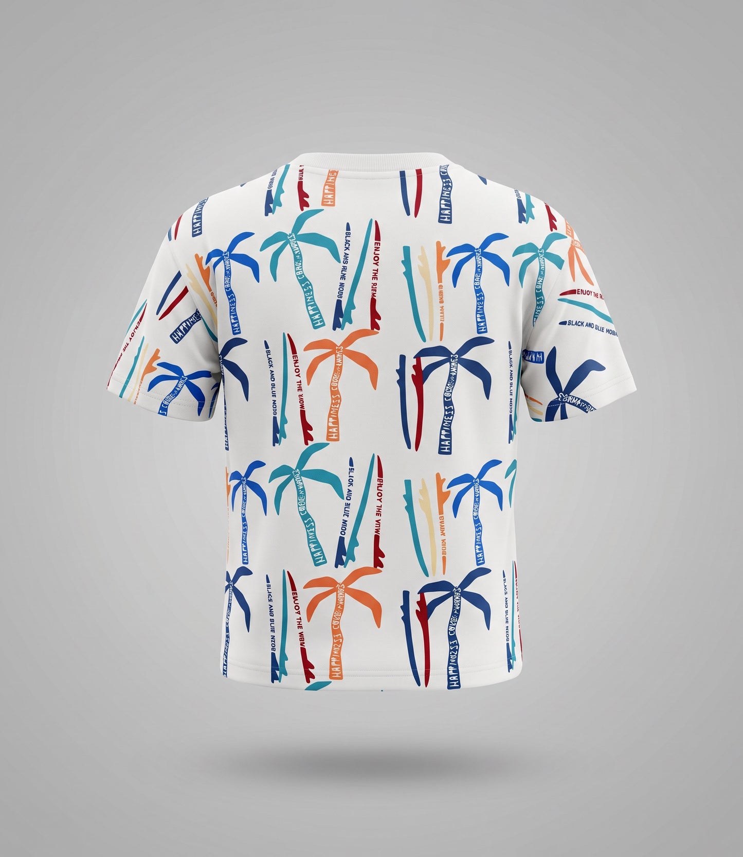 Polera niño palmeras 2 años / Crudo