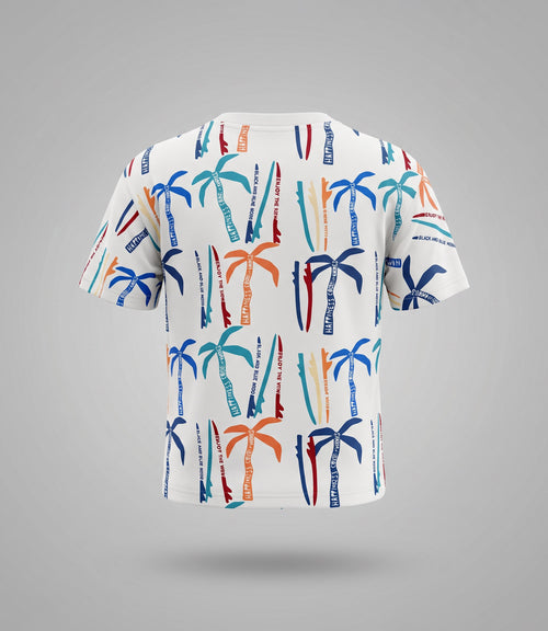 Polera niño palmeras 2 años / Crudo