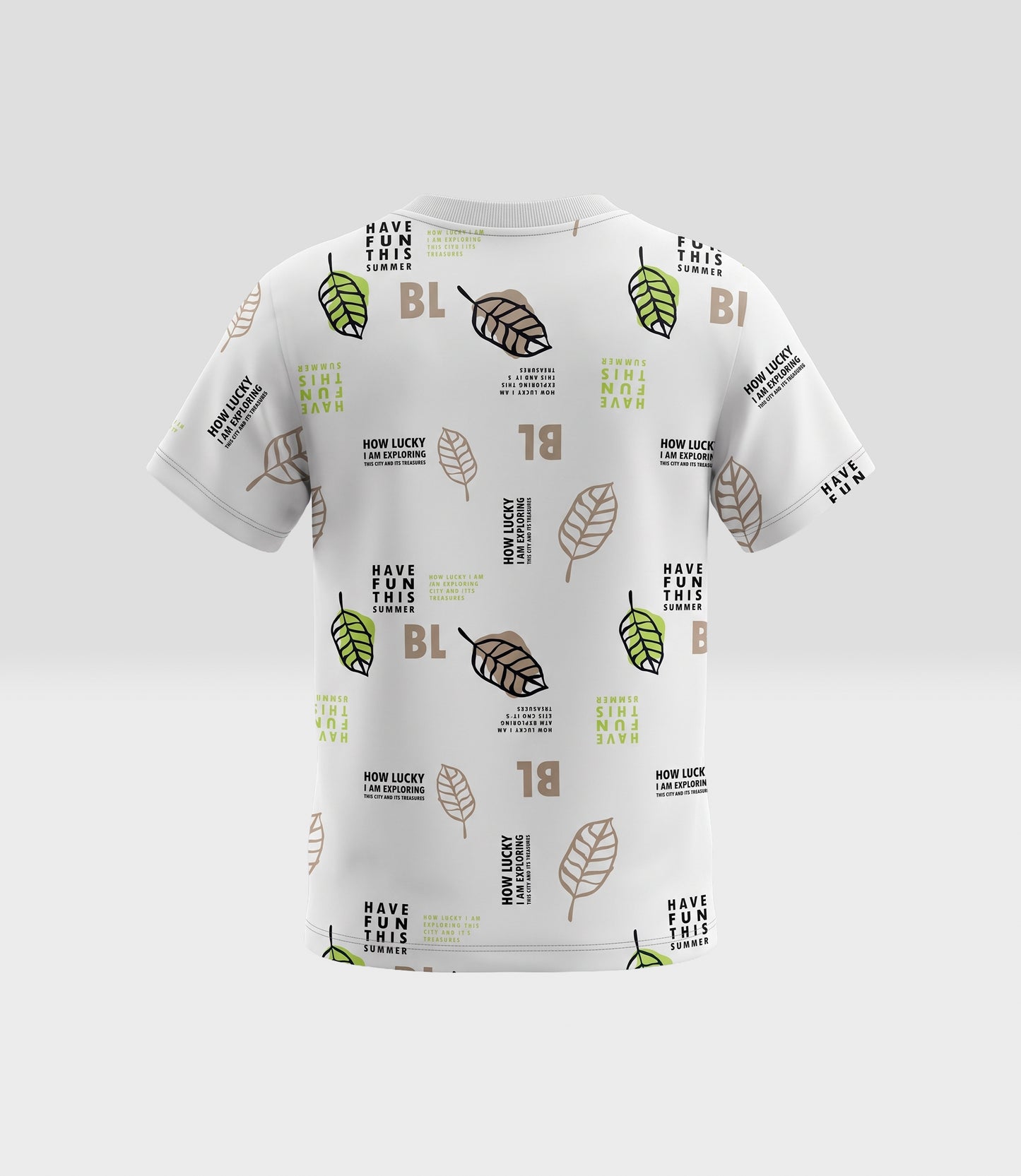 Polera niño hojas 2 años / Crudo