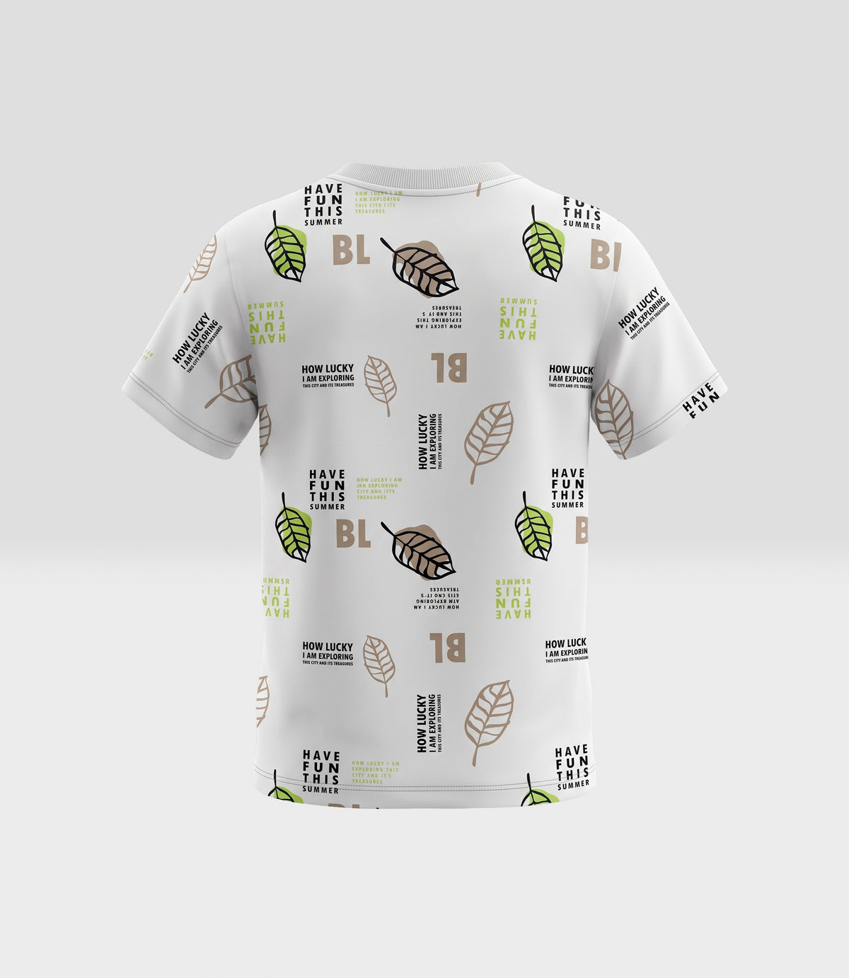 Polera niño hojas 2 años / Crudo