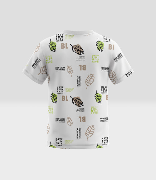 Polera niño hojas 2 años / Crudo