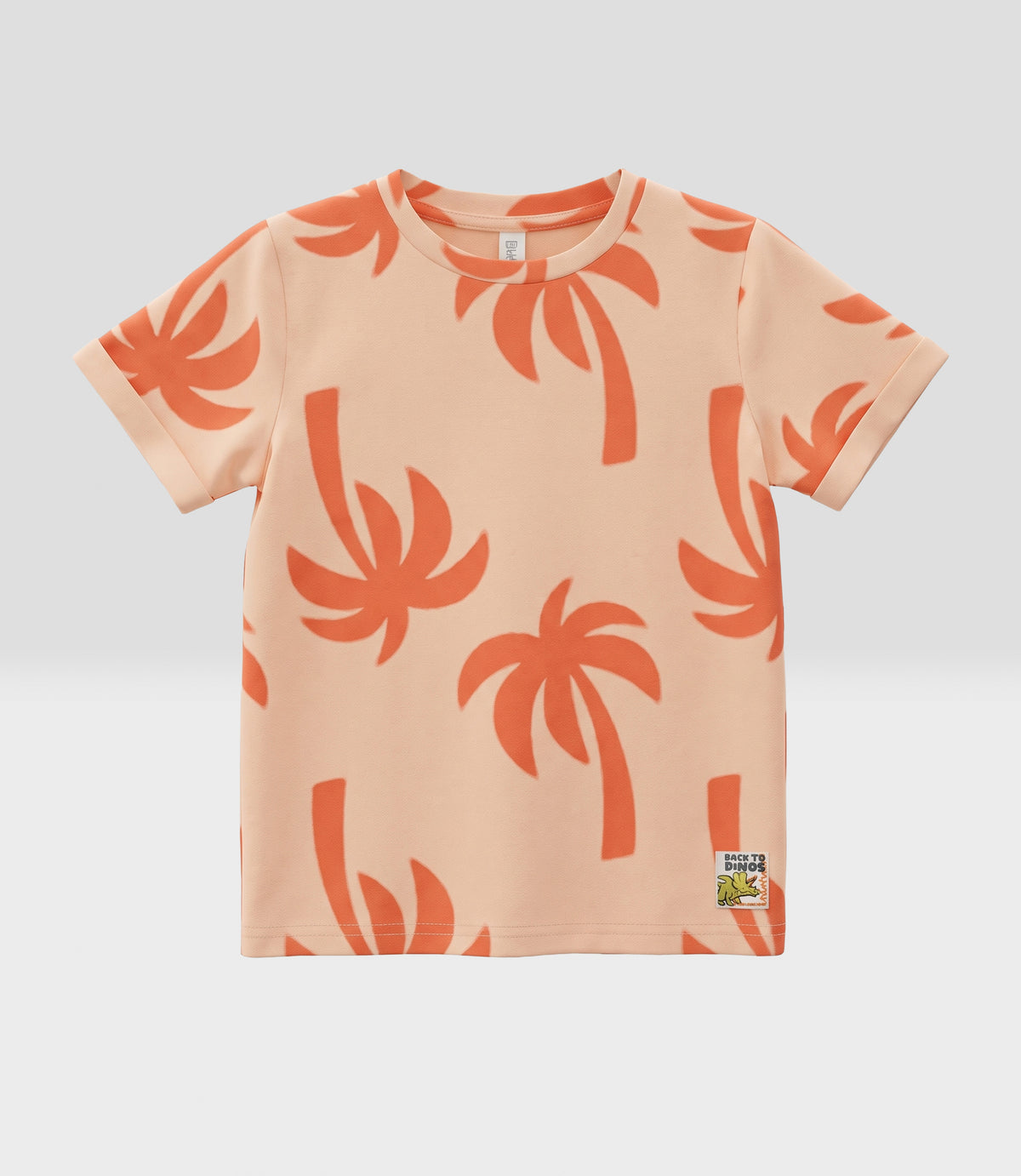 Polera niño palmeras 2 años / Naranjo