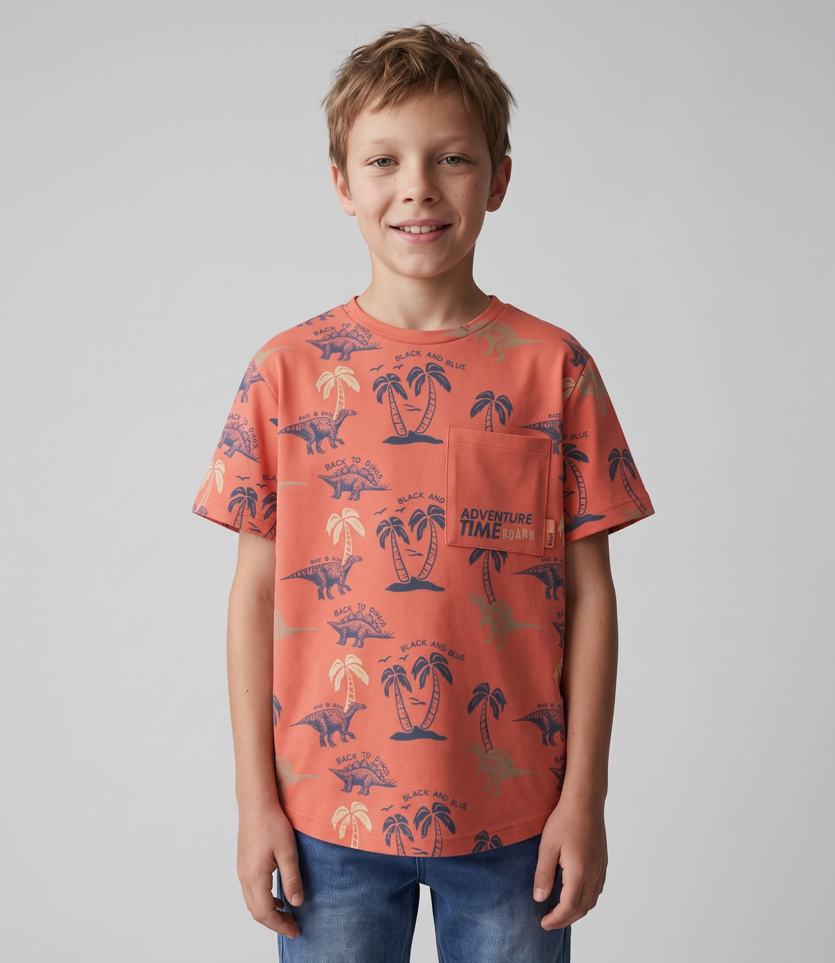 Polera niño adventure time 2 años / Naranjo