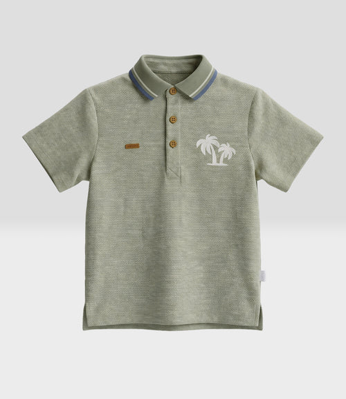 Polera niño polo 2 años / Verde