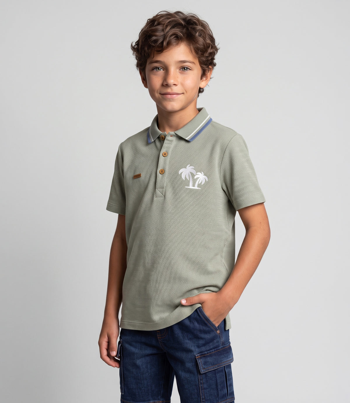 Polera niño polo 2 años / Verde