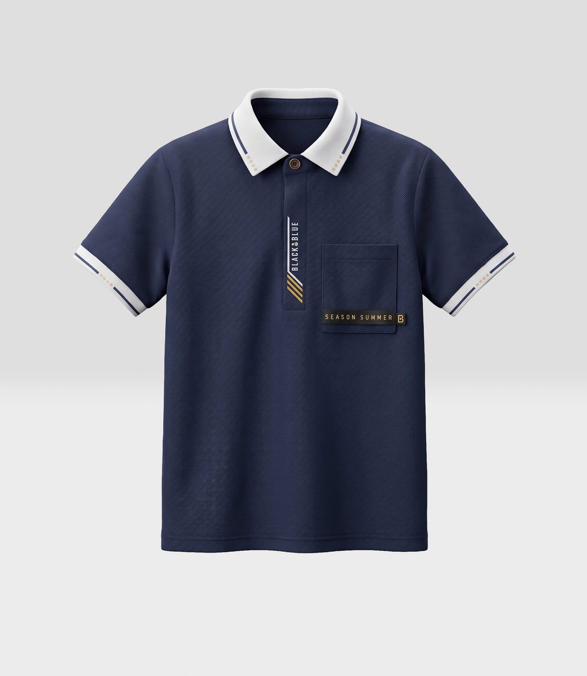 Polera niño piqué con bolsillo 2 años / Azul Marino