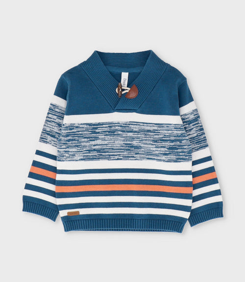 Chaleco niño con rayas 2 años / Azul Marino