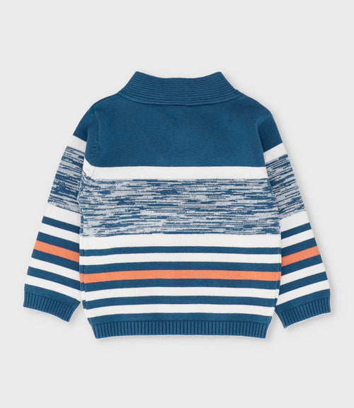 Chaleco niño con rayas 2 años / Azul Marino