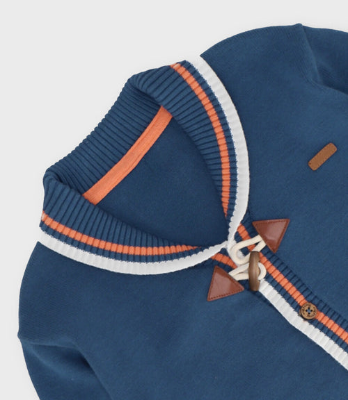 Chaleco niño tejido 2 años / Azul Marino