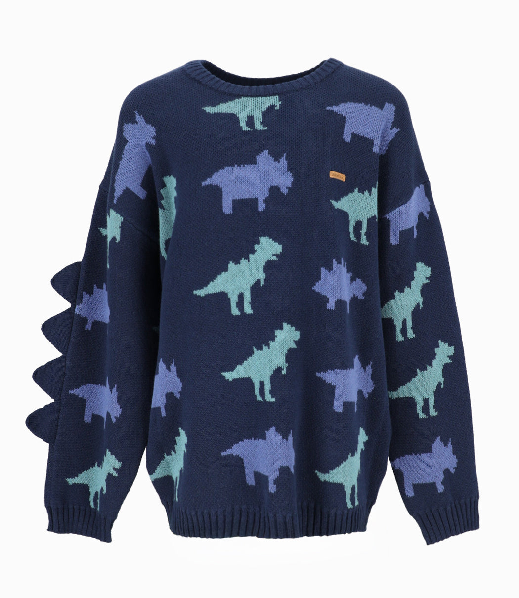 Chaleco niño con dinosaurio 2 años / Azul Marino