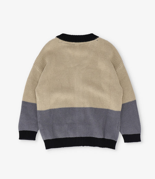 Chaleco niño tejido 2 años / Beige