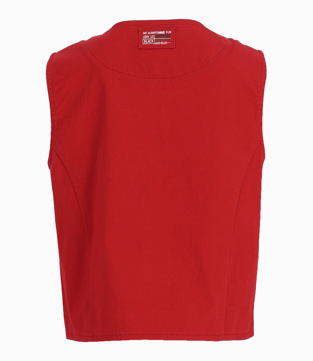 Chaqueta Niño Sin Mangas 2 años / Rojo