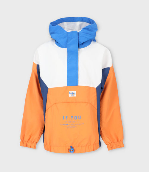 Chaqueta niño cortaviento 2 años / Naranjo