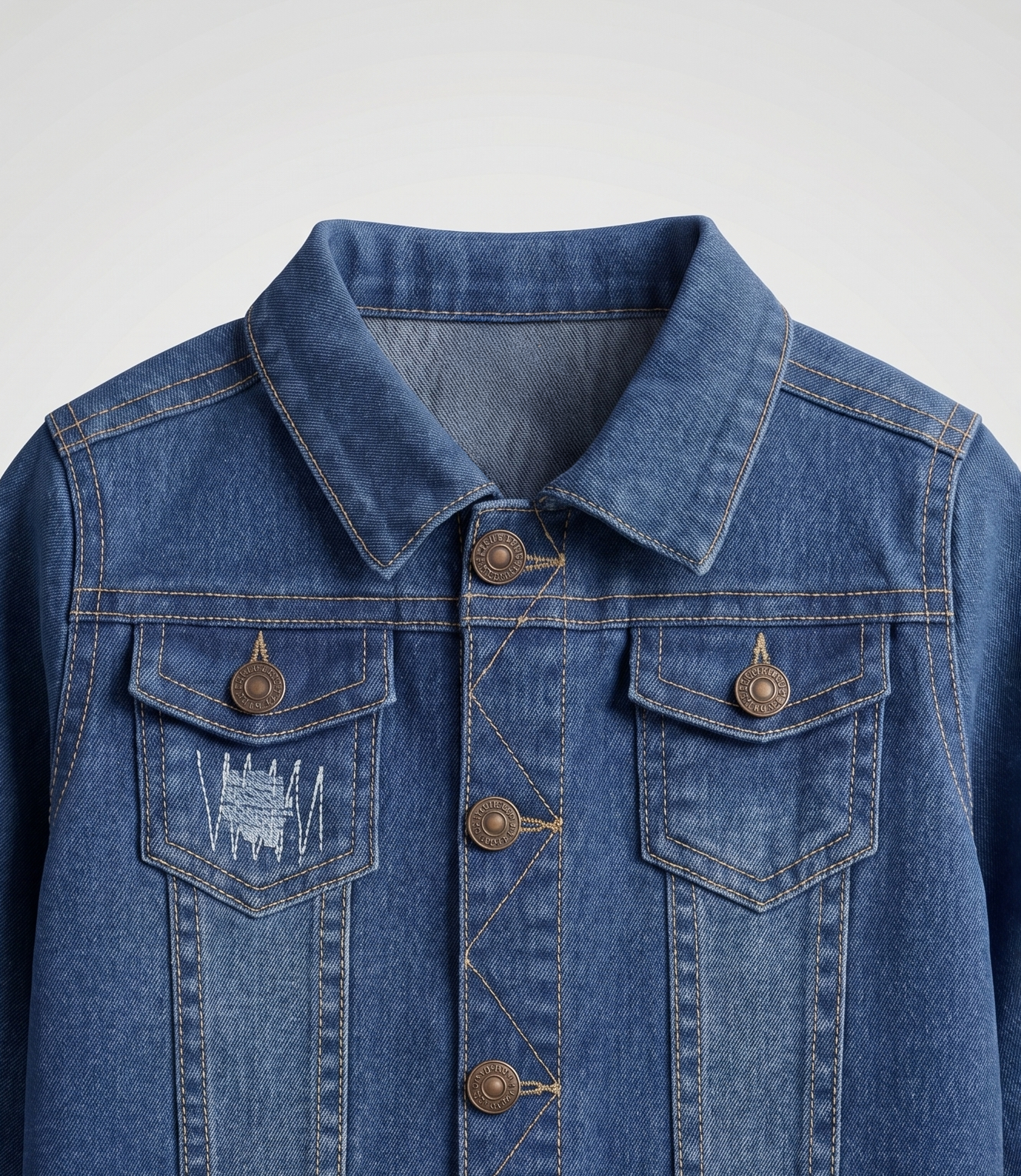 Chaqueta niño de denim 2 años / Azul Marino