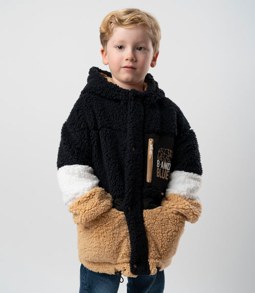 Chaqueta niño sherpa 2 años / Negro