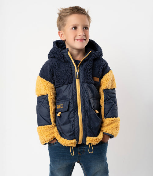 Chaqueta niño sherpa 2 años / Azul Marino